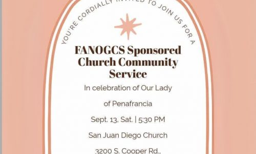 FANOGCS Sponsored Church Community Service